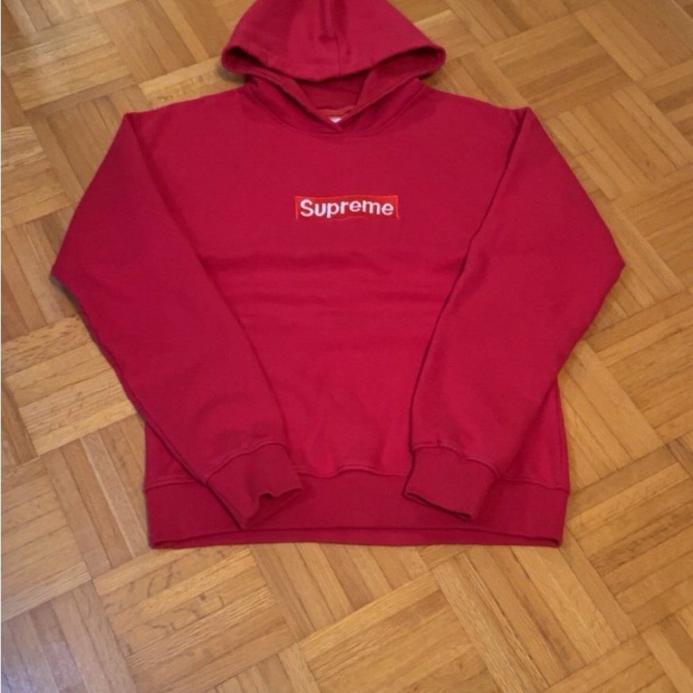 Supreme Bold Red Men's Hoodie